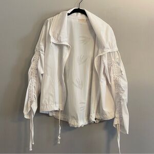 Nanette Lepore White Sporty Windbreaker Jacket